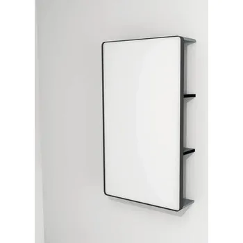 Zrcadlo LED zrcadlo do koupelny s osvětlením Devo Sonus 2.0 55,5 x 94 cm IP 44 fjordská zelená/černá SO2-LUPL55x94-F72