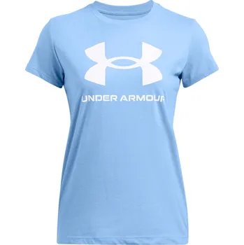 Dámské Tričko s krátkým rukávem UNDER ARMOUR UA W SPORTSTYLE LOGO SS 1356305-465 – Modrá XS