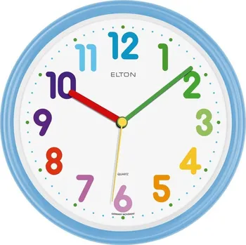 Hodiny Elton 163371 - dětské barevné nástěnné hodiny