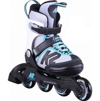 Kolečkové brusle Recenze K2 Cadence JR LTD Girl bílé/černé/šedé 32 - 37