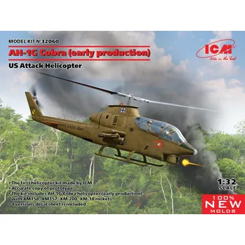 Plastikový model 1:32 Bell AH-1G Cobra US Attack Helicopter
