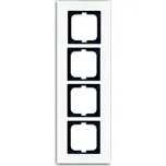 ABB 1754-0-4445 Solo, Solo Carat Rámeček pro elektroinstalační přístroje, čtyřnásobný bílé sklo
