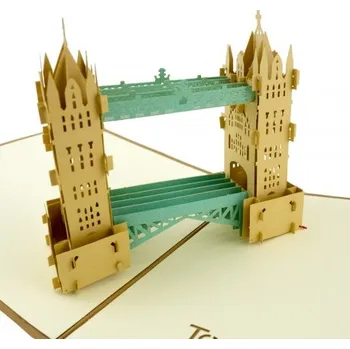 3D přání - Tower Bridge , promoce - dárek k promoci