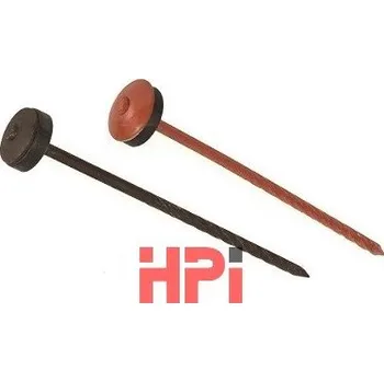 HPI Šroubovitý hřebík pro připevnění koncového a rozdělovacího hřebenáče s navlečenou podložkou, žárově pozinkováno - 3,8 x 120 mm Hnědá (ks) - množstevní sleva při odběru nad 12 000 Kč