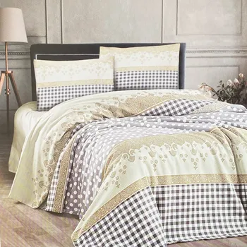 Povlečení Numberoplus Bavlněné povlečení Renforcé AMARA - Zlutá