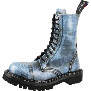 Pánská zimní obuv boty STEADY´S - 10 dírkové - Jeans