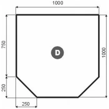Romotop plech pod kamna D 1000x1000