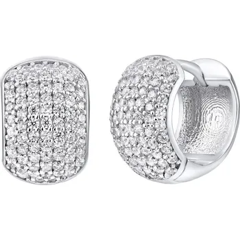 Náušnice Stříbrné náušnice kruhy AMYTIS se zirkony