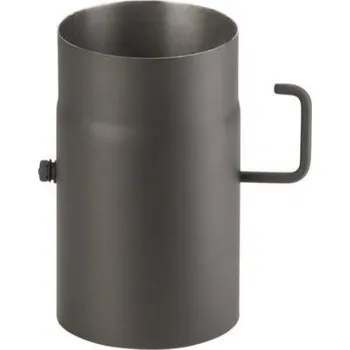 Kouřovod Kovo Kraus Trubka s klapkou 0,25m 120mm antracit