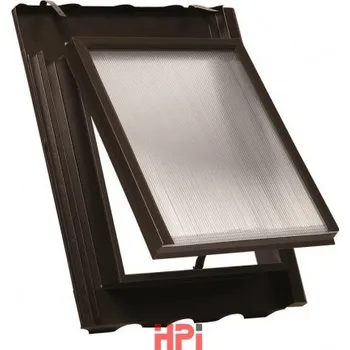 Komín HPI Speciálně tvarovaný vikýř - 445 x 545 mm (venkovní rozměr 500 x 600 mm) pro Bramac Classic (Alpská), Besk, KMB Beta - nový typ Matná hnědá RAL 8019 (ks) - množstevní sleva při odběru nad 12 000 Kč