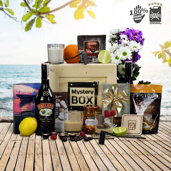 Dárkový potravinový koš Bedna s páčidlem - pro ženu + odeslání do 48 hodin, + doprava zdarma