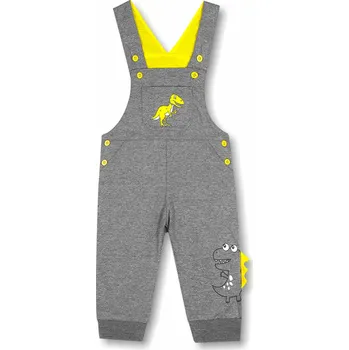 Dětské laclové tepláky - KUGO TM0326, šedý melír Barva: Šedá, Velikost: 68