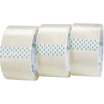 Izolační páska TOOLCRAFT 1563956 lepicí páska transparentní (d x š) 50 m x 48 mm 3 ks