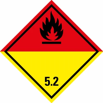 ADR třída 5.2 - Organické peroxidy plast 1mm 300 x 300 mm