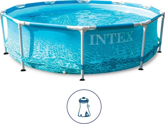 Bazén INTEX BEACHSIDE Metal Frame 28208NP 3,05 x 0,76 m s filtrací