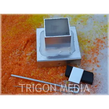 Výroba svíčky Hliníková forma na výrobu svíček 46x46x120 mm