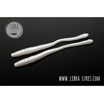 Umělá nástraha Libra Lures DYING WORM Silver Pearl
