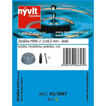 SADA - zarážka MINI Ø 21x6.5 mm šedá - K2/3657