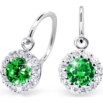 Náušnice Cutie Jewellery Dětské naušnice zlaté C2745B-Green