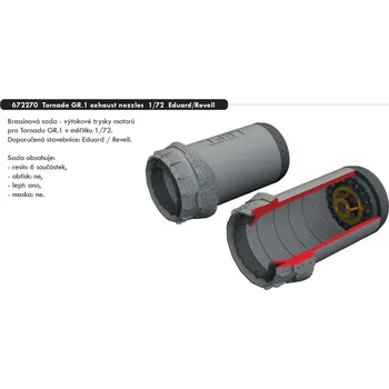 Plastikový model Eduard 1/72 Tornado GR.1 exhaust nozzles (EDUARD/REVELL)