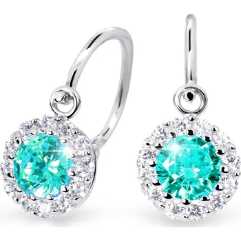 Náušnice Cutie Jewellery Dětské naušnice zlaté C2745B-Mint Green