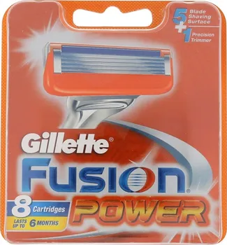 Přípravek na depilaci a epilaci Gillette Fusion Power náhradní břit 8 ks 