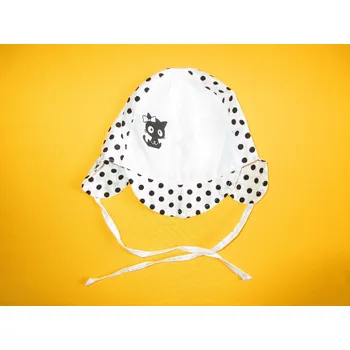 Kojenecká čepice Arex, ČR Dívčí plátěná čepička s kšiltem Barva: bílá, Velikost: 50-52