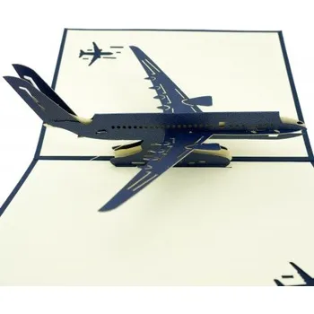 3D přání - Letadlo , promoce - dárek k promoci