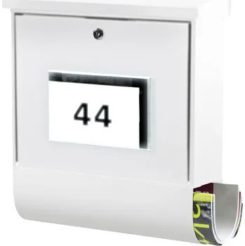 Poštovní schránka Burg Wächter 4400W Malaga 4400 W poštovní schránka ocelový plech bílá na klíč