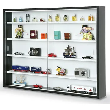 Knihovna Vitrína Inter Link COLLECTY bílá-černá