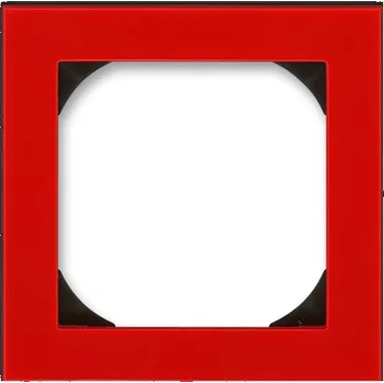 vypínač a zásuvka ABB 3901H-A05510 65 LEVIT Rámeček jednonásobný s otvorem 55x55 červená/kouřová černá
