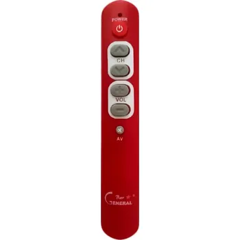 Dálkový ovladač General BAR červený originální dálkový ovladač pro