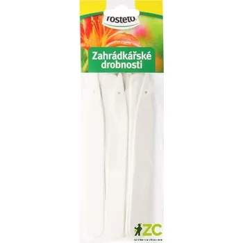 Zahrádkářské jmenovky L6 (15 ks, zapichovací, rovné, 15 x 1,7 cm) Bílá