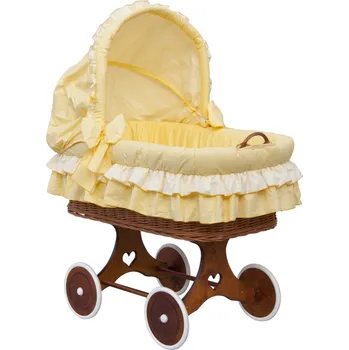 Kolébka pro miminko Boudička ke košíku pro miminko - Scarlett Dráček - žlutá