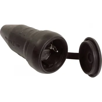 Elektrická zásuvka AS Schwabe 60419 zásuvka 230 V černá IP44