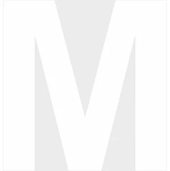 Barva ve spreji ŠABLONY plast písmena - M plast 0,5 mm výška znaku 100 mm