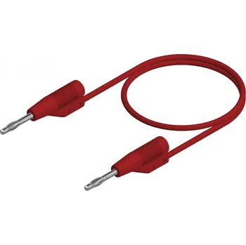 Měřicí kabel SKS Hirschmann MVL F 2/10 měřicí kabel lamelová zástrčka 2 mm lamelová zástrčka 2 mm 10.00 cm červená 1 ks