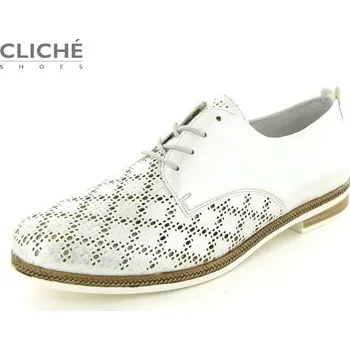 Dámská móda Nadměrné jarní dámské polobotky, stříbrná, D2604-90, vel 42, 43 42