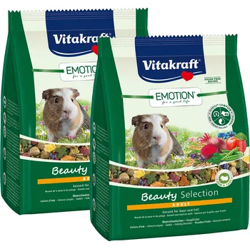Krmivo pro hlodavce Vitakraft Emotion Beauty Selection Adult morčata, 2 × 1,5 kg