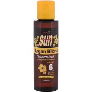 Přípravek na opalování Vivaco Sun Argan Bronz Suntan Oil SPF6 100 ml