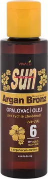 Přípravek na opalování Vivaco Sun Argan Bronz Suntan Oil SPF6 100 ml