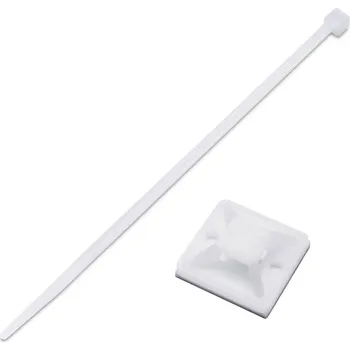 Stahovací páska TRU COMPONENTS T1904CA038, sada stahovacích pásek, 2.50 mm, 100 mm, přírodní, 20 díly