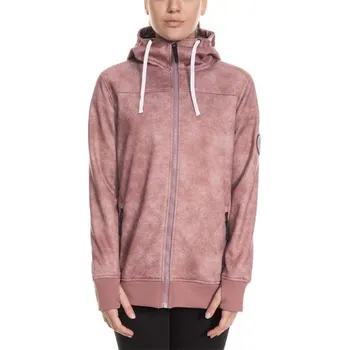 Pánská mikina 686 mikina - Ella Bonded Zip Flc Hoody Crushed Berry Wash (CRBR) velikost: XS