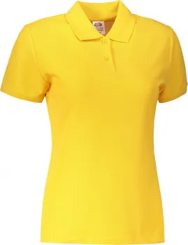 Dámské tričko Fruit Of The Loom Lady-Fit Premium Polo Sunflower