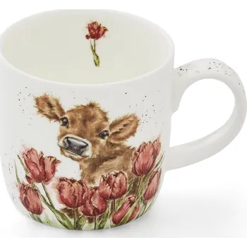 Wrendale porcelánový hrnek Bessie s telátkem 0,31l