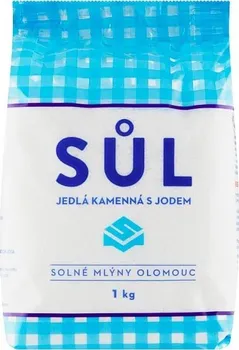 Kuchyňská sůl Solné mlýny Jedlá sůl s jódem 1 kg