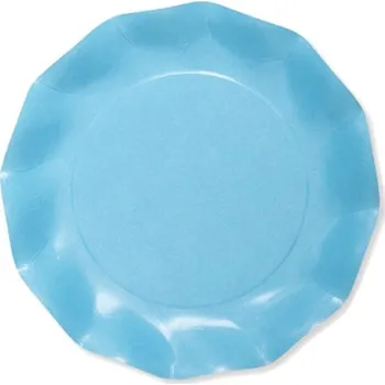 Party nádobí CHAKS TALÍŘE papírové ECO tyrkysové 27 cm 8 ks