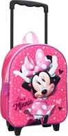 Vadobag Minnie Mouse Love 3D 31 cm růžový