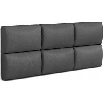 Obklad Čalouněný nástěnný panel 45x25cm GRAFIT KŮŽE