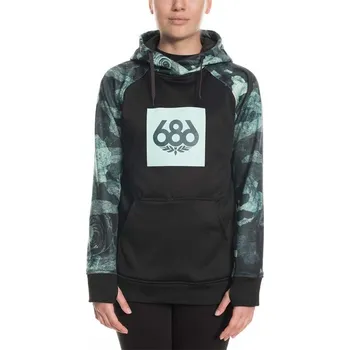 Pánská mikina 686 mikina - Cora Bonded Flc Pullover Crystl Green Camorose (CLGR) velikost: S